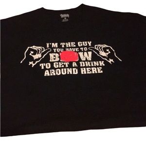 Funny adult dirty Graphic tee humor T-shirt black size 2X